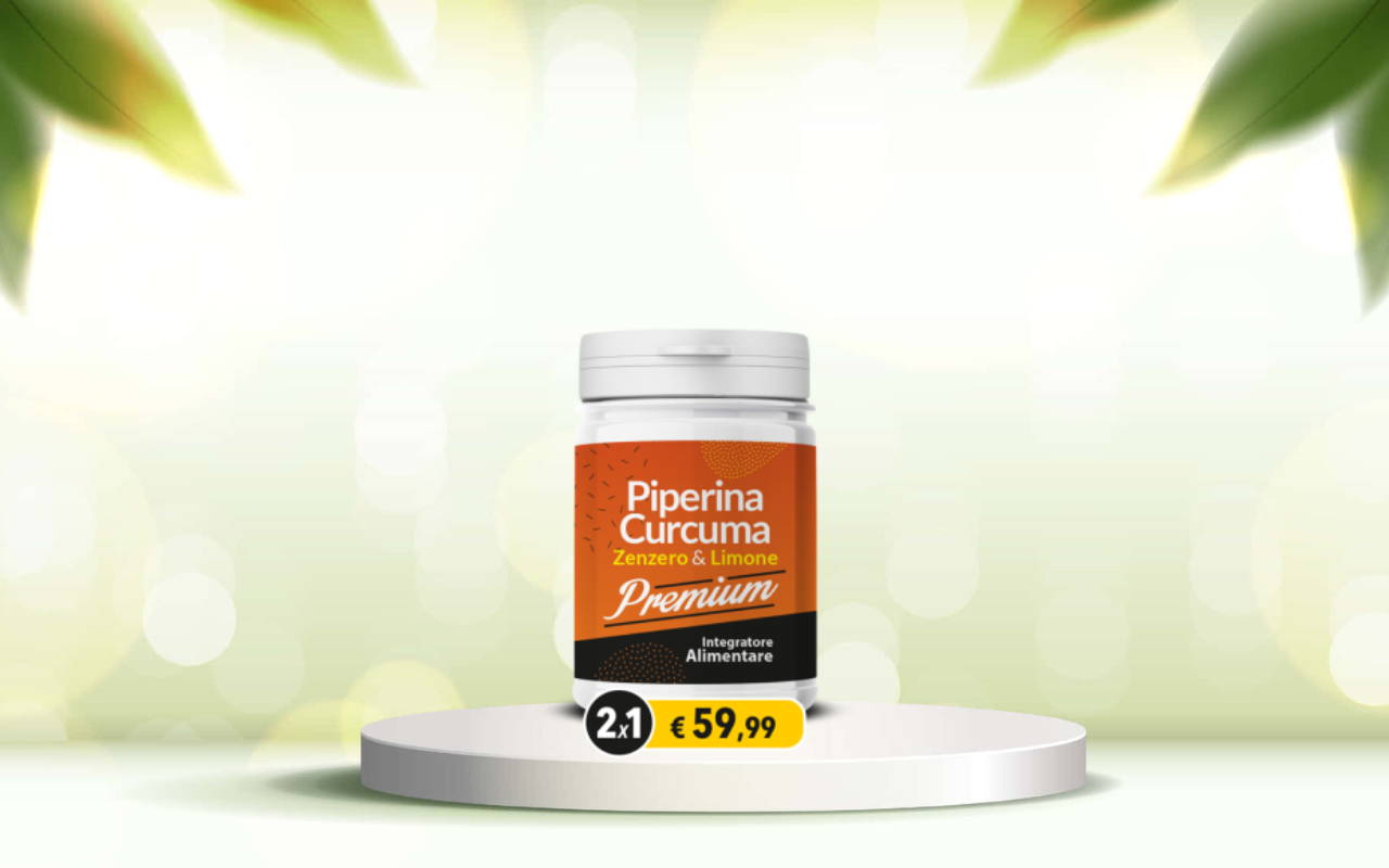 Scopri il detox naturale: prova Piperina e Curcuma Premium per il tuo benessere